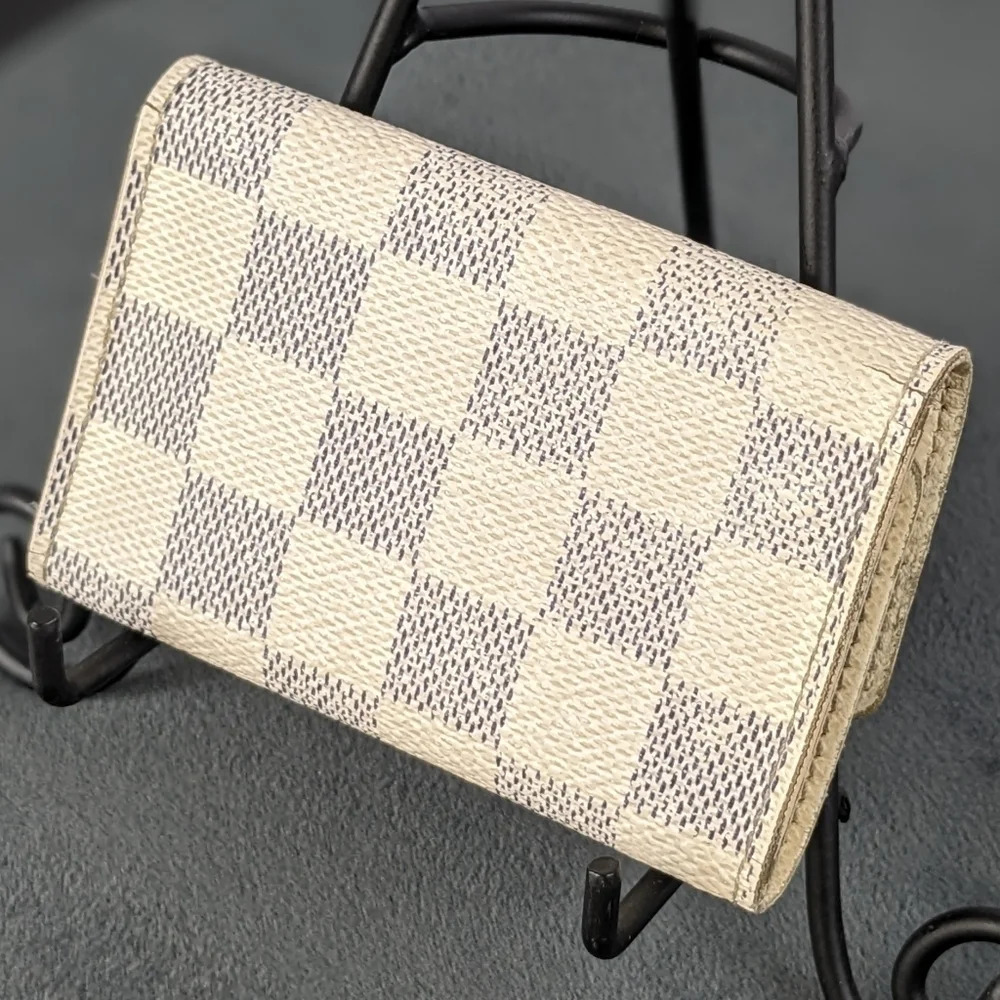 Louis Vuitton Damier Azur Multicles 6 Key Case wallet LV AUTHENTIC - Picture 2 of 16